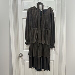 Tiered ruffle layered dress